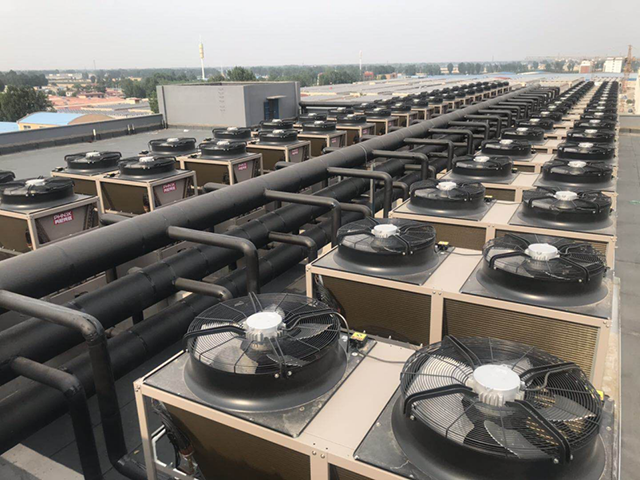 40台芬尼空气能热泵机组助力河南天茂工业园清洁采暖
